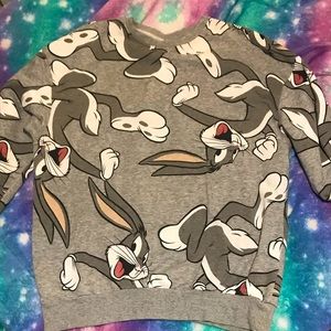 Small grey bugs bunny sweatshirt